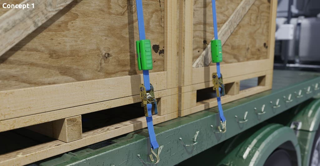 Strapsense Buddy prototype for Oil & Gas load restraint monitoring